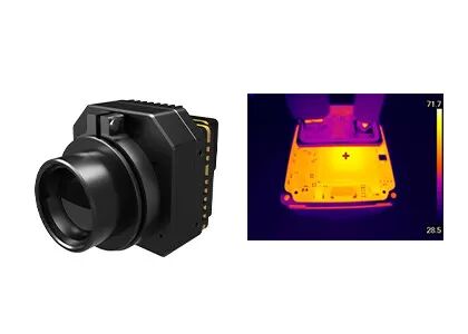 PLUG-R Uncooled LWIR โมดูลกล้องอินฟราเรด Radiometric พร้อม Thermography